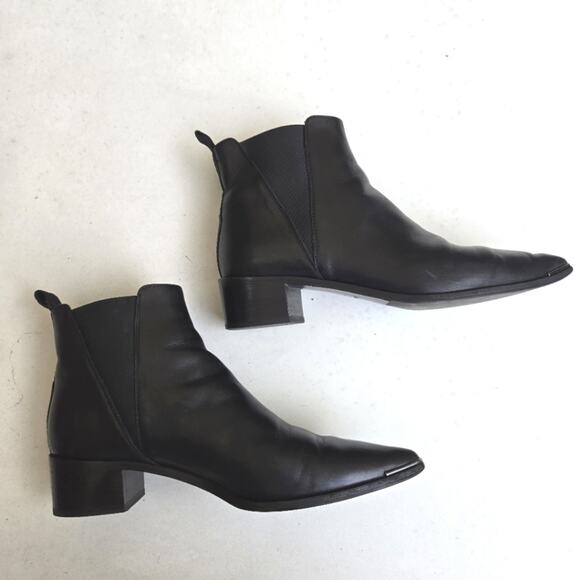 Acne Studios The Jensen Black Leather Chelsea Boot, Size EU 41 - US 11 - Picture 3 of 11
